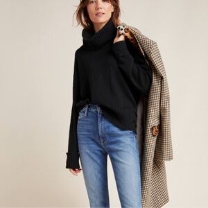Women's Black Turtleneck Sweater Anthropologie